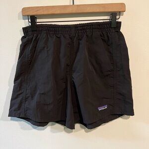Patagonia black baggies shorts 5” size XS 2022 like new